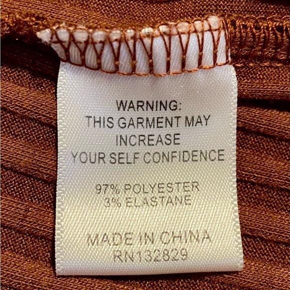 NWOT Song of Style Ines Knit Pant in Rust Brown - Picture 7 of 13